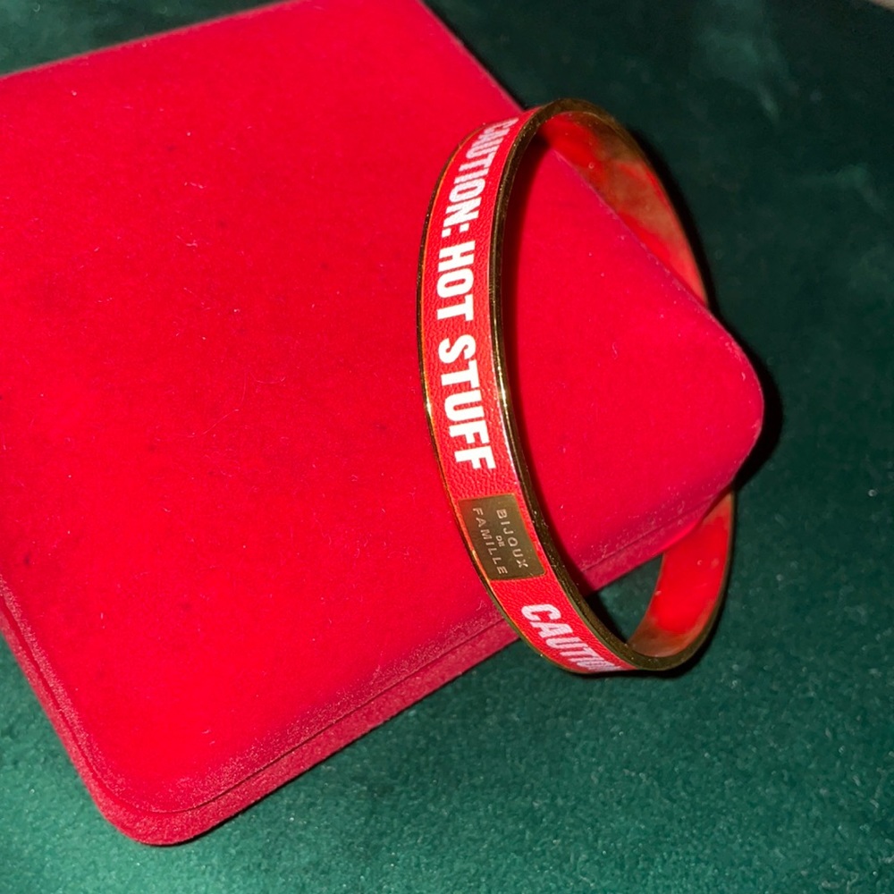 Bijoux De Famille Peri.a Red Designer Bangle Bracelet - Brand